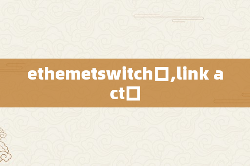 ethemetswitch口,link act口