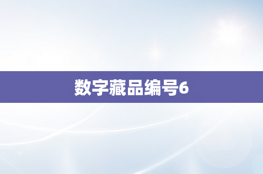 数字藏品编号6
