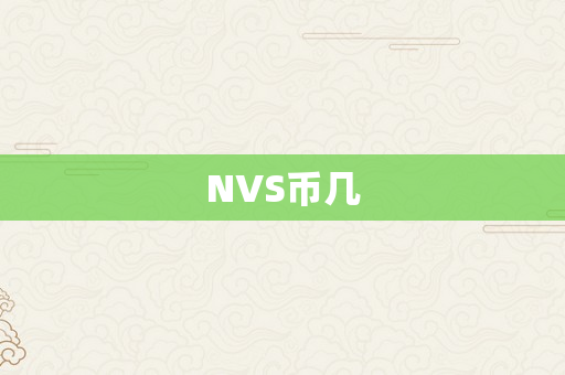 NVS币几